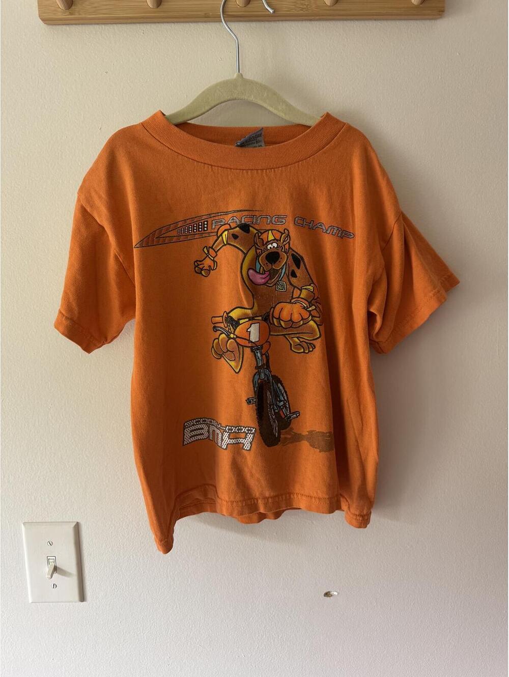 Vintage Scooby Doo 2001 Cartoon Network Dirt Bike T-shirt